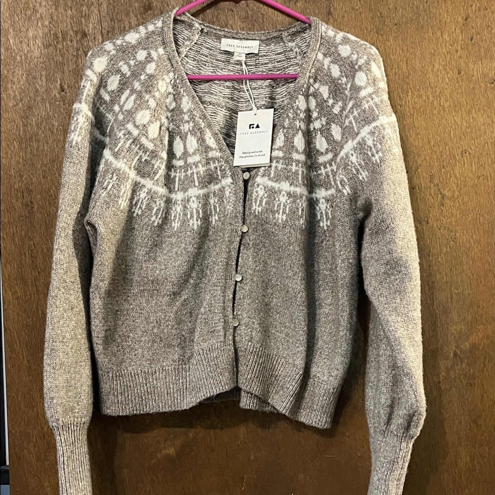 Isabel Marant Étoile Gray Patterned Cardigan